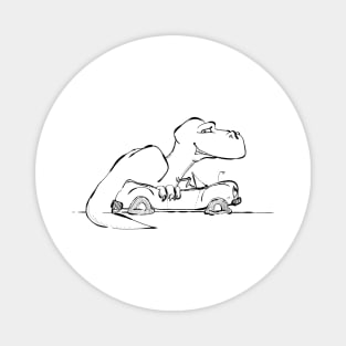 T-rex in Car Magnet